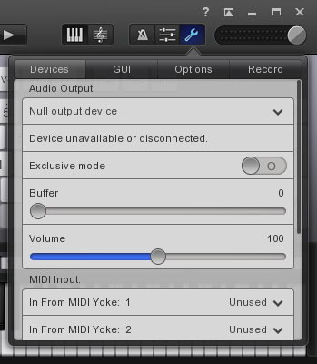 Select a Null output